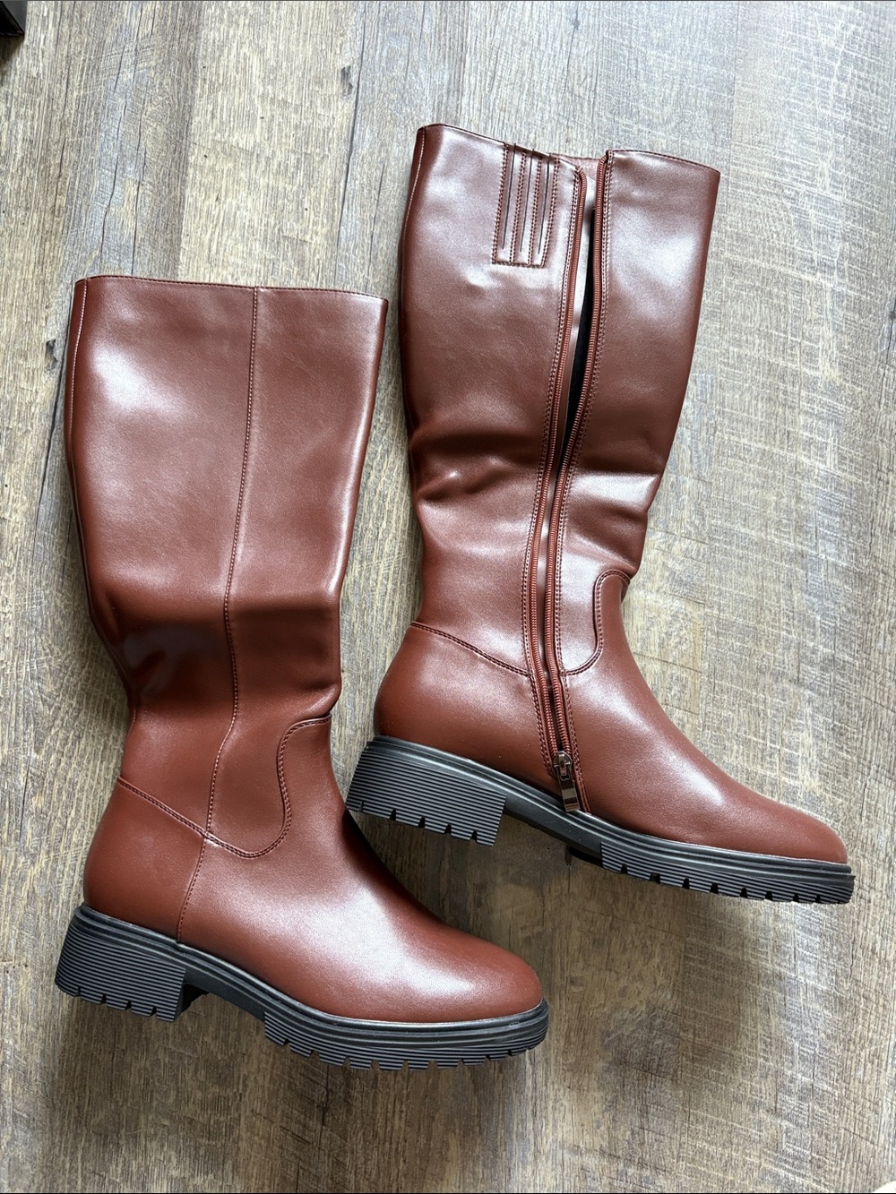 Classic Brown Mid-Calf Women's Boots